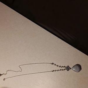 Genuine Barse Sterling Silver Blue Lace Agate Necklace 18"